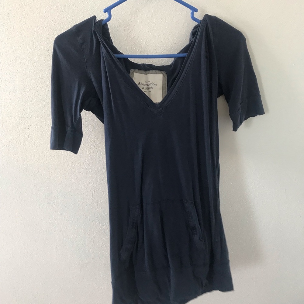 Navy Blue Abercrombie Hoodie